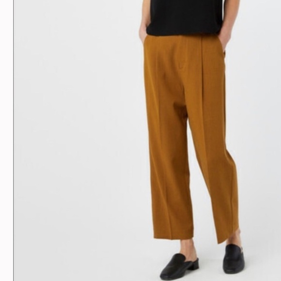 Oak + Fort High Rise Mustard Pants Size 4 - Picture 1 of 15